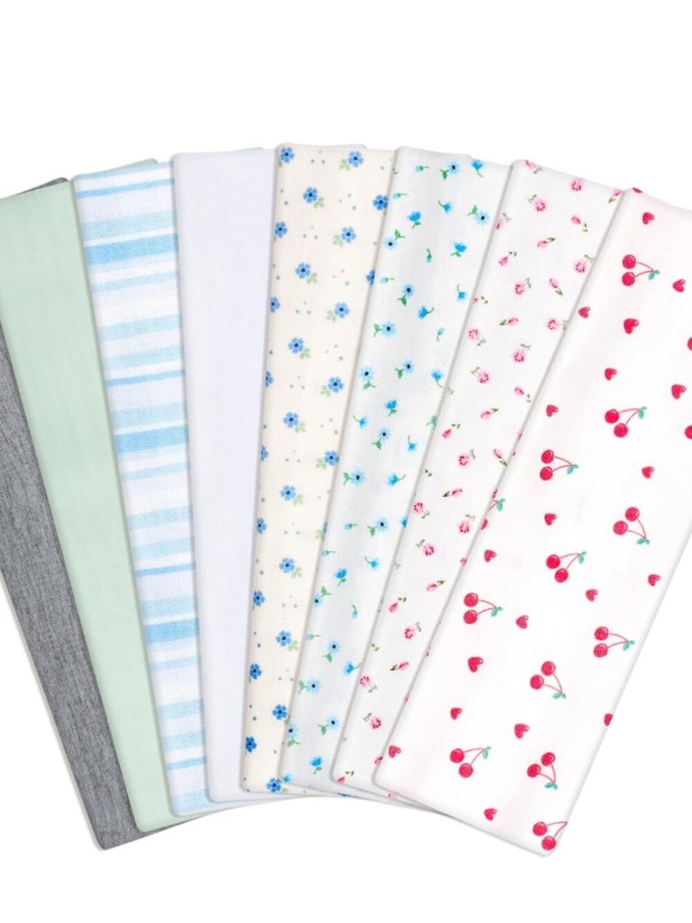 8Pcs Cute Headbands for Teen Girls, Floral Print Headbands